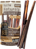 Mighty Paw Collagen Sticks for Dogs | Long Lasting Chews. Rawhide Free Pet Treats Long Lasting. Dog Chews Treats. Beef Collagen Stick for Pets (8 Pack)