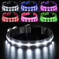 PcEoTllar Light Up Dog Collars, Led Dog Collar, Rechargeable, Night Walking, Waterproof, Glow in The Dark Dog Collars Light for Large Small Medium Dogs, Black s