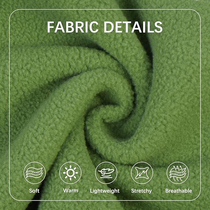 BRKURLEG Dog Sweater Dogs Warm Soft Fleece Sweaters, Turtleneck Sweatshirt for Small Medium Large Dogs, Dog Winter Coat, French Bulldog Pullover Jacket with Sleeve, Cold Weather Coat (Green, M)