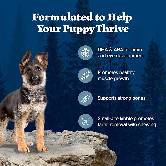 Blue Buffalo Wilderness Puppy High-Protein Dry Dog Food with Real Chicken, Grain-Free, Made in the USA with Natural Ingredients, Chicken, 24-lb Bag