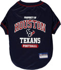 NFL Houston Texans Dog T-shirt X-Large. - Licensed Shirt for Pets Team Colored with Team Logos- Premium Stretchable Materials for the comfort of your Dog & Cat