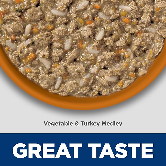 Hill's Science Diet Perfect Weight, Adult 1-6, Weight Management Support, Wet Cat Food, Turkey & Vegetables Stew, 2.9 oz Can, Case of 24