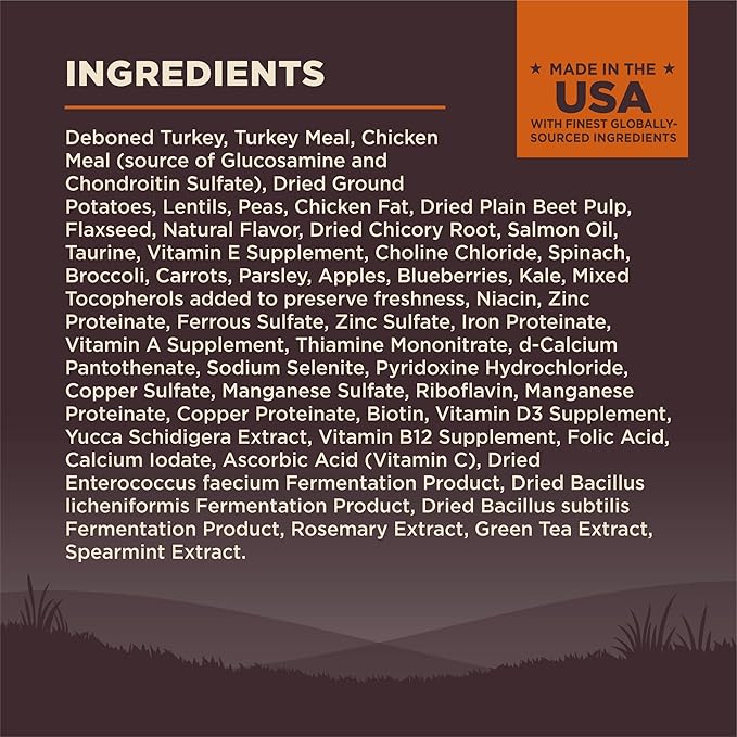 Wellness CORE Dry Dog Food, Grain-Free, High Protein, Original Turkey & Chicken Recipe, (35-Pound Bag)