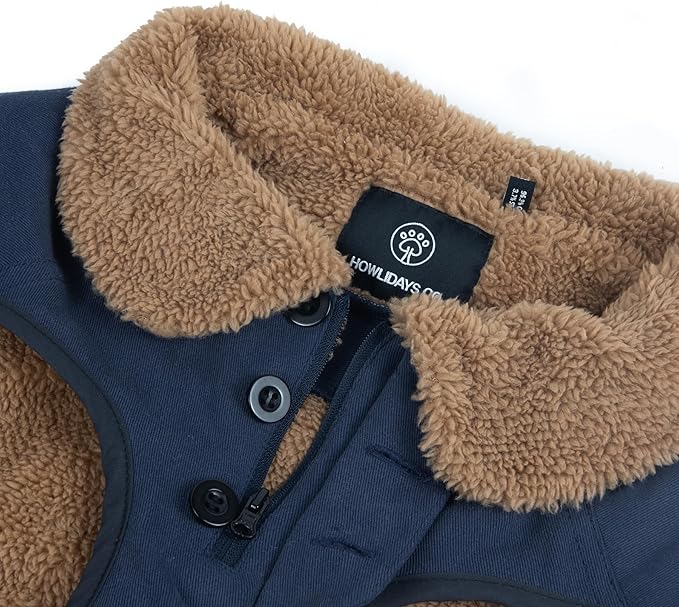 Sedona Dawn Dog Winter Jacket with Sherpa Fleece Lined Canvas for Medium and Large Breeds - Cold Weather Coat (45 (XS))
