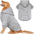 Dog Sweaters for Large Dogs Hoodie Fleece Dog Sweater Soft Clothes Sweatshirt with Pocket Hoodie for Large Dogs(Grey&XXL)
