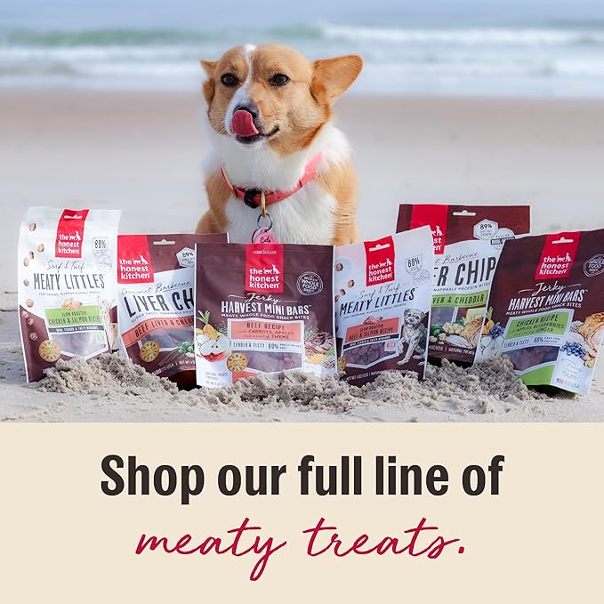 The Honest Kitchen Jerky Harvest Mini Bars: Beef Recipe With Carrots & Apples, 4 oz Bag