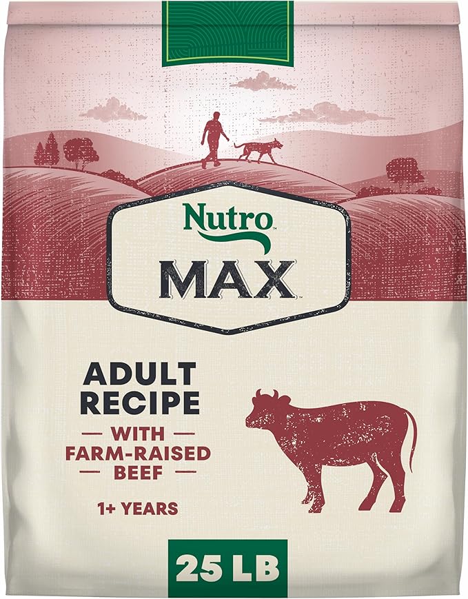 Nutro Max Adult Dry Dog Food with Beef, 25 lb. Bag