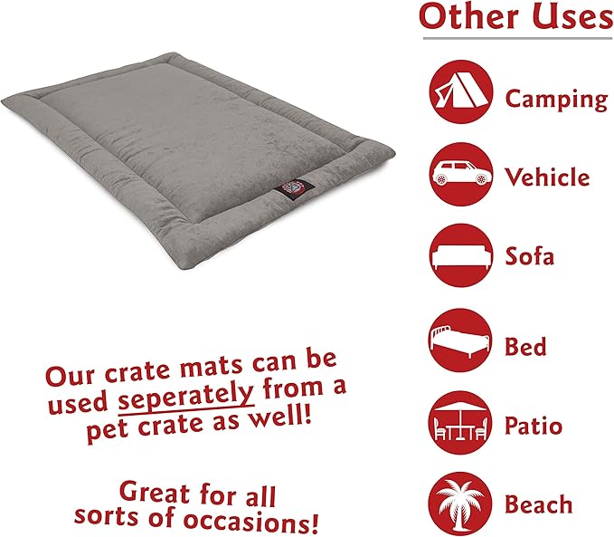 42" Villa Vintage Crate Dog Bed Mat By Majestic Pet Products