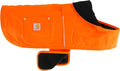 Carhartt Firm Duck Dog Chore Coat, Insulated Weather Resistant Jacket for Cold and Windy Conditions, Hunter Orange, Small