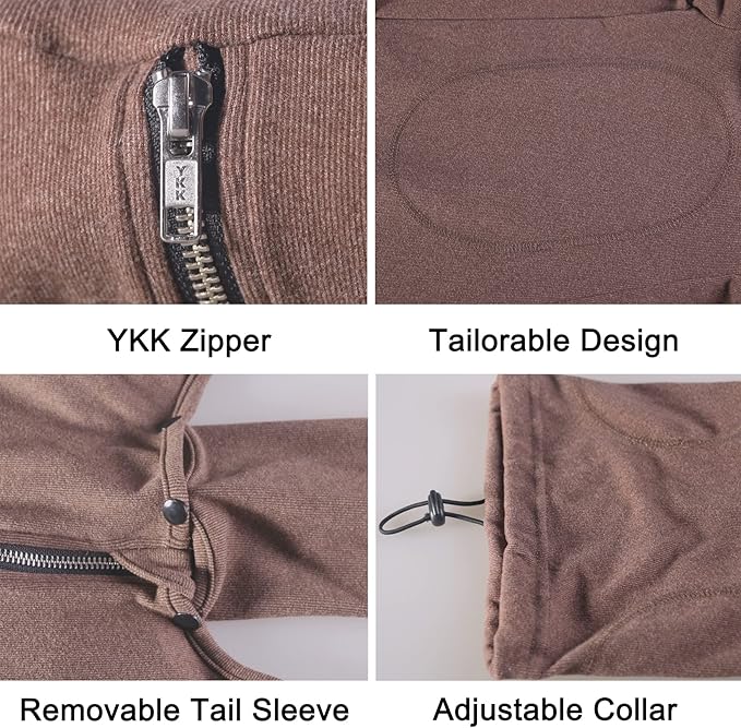 Extra Large Dog Pajamas Pjs Bodysuits Full Body Coverage Onesie Clothes Anxiety Calming Surgery Recovery Suit for Great Dane, Brown, 8X-Large