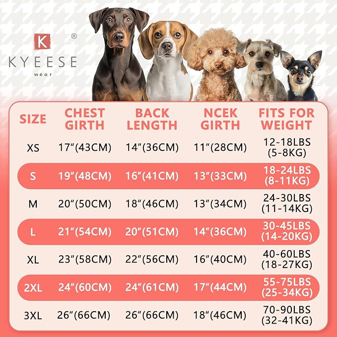 KYEESE Dog Sweater for Large Dogs with Leash Hole Warm Pullover with Reflective Yarn Male Thick Stretchy Knitwear Winter Soft Pet Coat boy for Cold Weather Comfy Dog Sweaters, Dark Red,XXX-Large
