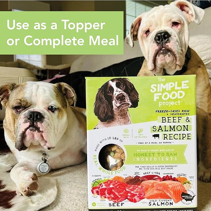 Simple Food Project - Chicken & Turkey - Freeze Dried Raw Food for Dogs - 96oz