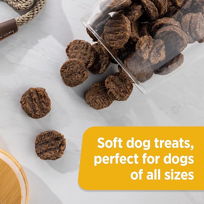 Nutrish Rachael Ray Burger Bites Dog Treats, Beef Recipe with Bison, 12 oz. Pouch