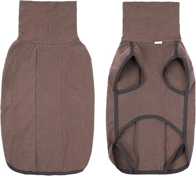 Dog Sweater Pullover Cold Weather Vest for Dogs Dog Sweatshirt & Jacket for Indoor and Outdoor Use (X-Large, Brown)