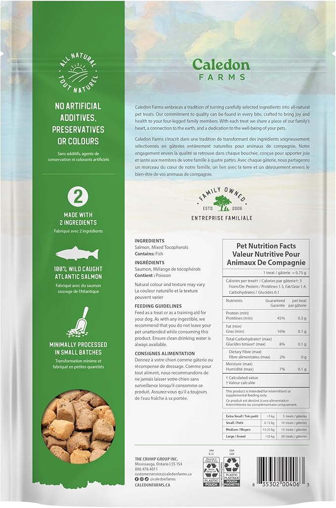 Caledon Farms Freeze Dried Bites - Salmon 90G/3.2OZ