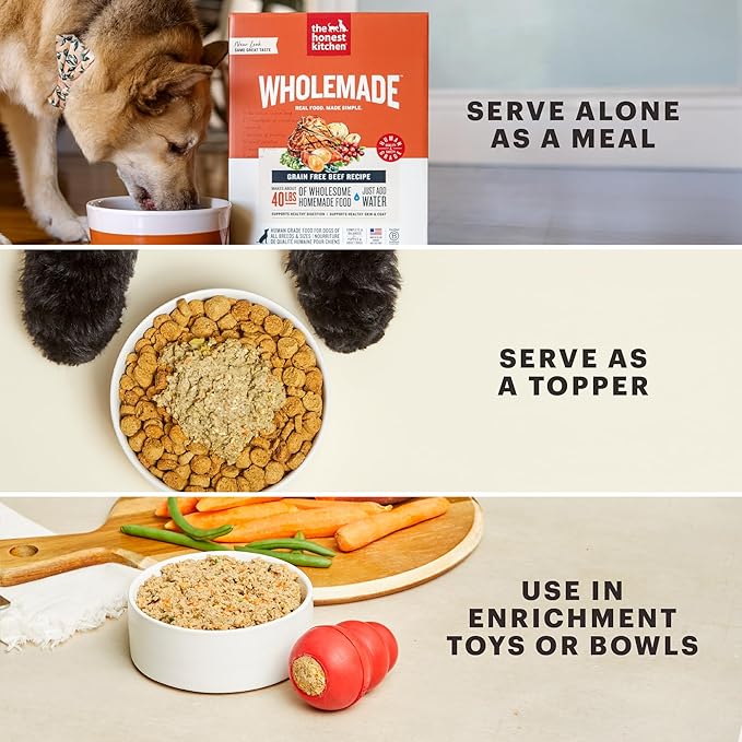 The Honest Kitchen Wholemade™ Whole Grain Fish & Oats Dog Food, 4 lb Box
