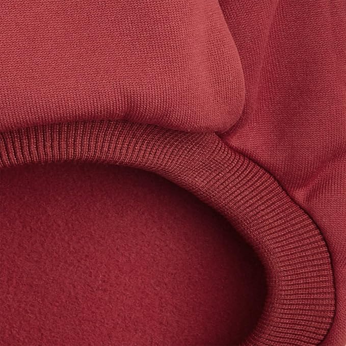 Puppy Sweater for Small Dogs Clothes Warm Winter Cat Clothe Pet Sweatshirt Knitwear Doggie Kitten Clothing, Wine, X-Small