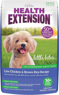Health Extension Little Bites LITE Dry Dog Food, Chicken & Brown Rice for Toy and Small Breeds, Supports Healthy Weight, Digestion, Coat & Joint Health with Probiotics & Superfoods, 4 lb Bag