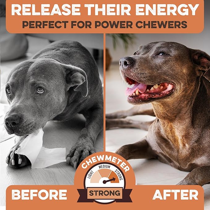 Premium Beef Cheek Rolls for Dogs 10-12" - (5-Pack) Long Lasting, Safe & Natural Rawhide Alternative Chews, Ideal for Large Dogs & Aggressive Chewers, Supports Dental Health & Digestion