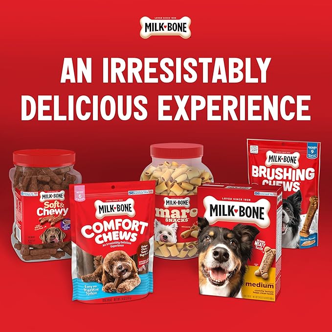 Milk-Bone Original Dog Treats for Large Dogs, 24 Ounce, Crunchy Biscuit Helps Clean Teeth