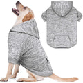 Dog Sweaters for Large Dogs Dog Hoodie Fleece Dog Sweater Soft Dog Clothes Sweatshirt with Pocket Dog Hoodie for Large Dogs(Grey&L)