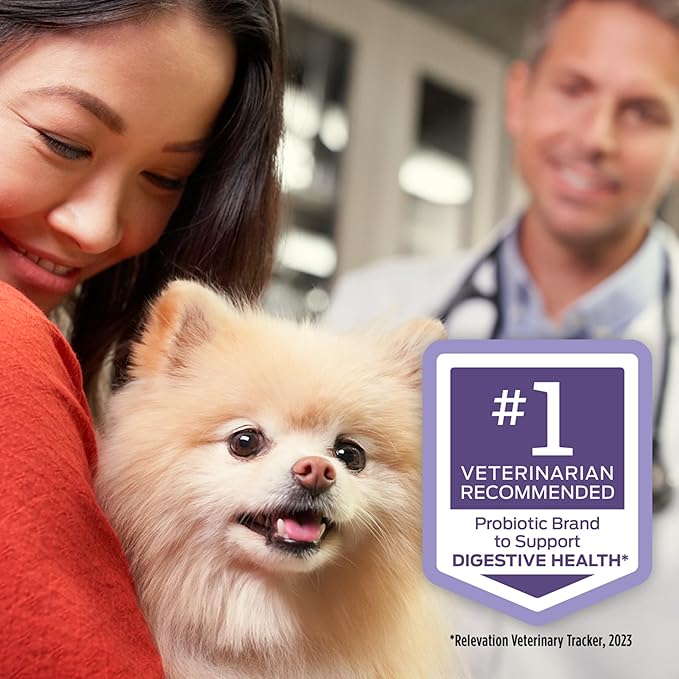 Purina Pro Plan Veterinary Supplements FortiFlora Canine Probiotics for Dogs, Helps Digestive Gut Health and Diarrhea - 30 ct. Box