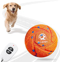 Smart Interactive Dog Toy Ball - Automatic Bouncing, Moving, and Vibrating, Chew-Resistant, Pet-Safe E-TPU Material, 3 Interactive Modes, IPX7 Waterproof, for Medium and Large Dogs (Orange)