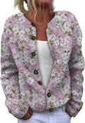 Sweater for Women Trendy Open Front Cardigan Fall Cardigan Sweaters for Women Crewneck Long Sleeve Outfits Fashion