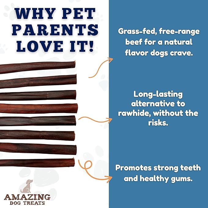 Amazing Dog Treats 6 Inch Collagen Stick - (15 Count)- Collagen Sticks for Dogs - No Hide Dog Bones