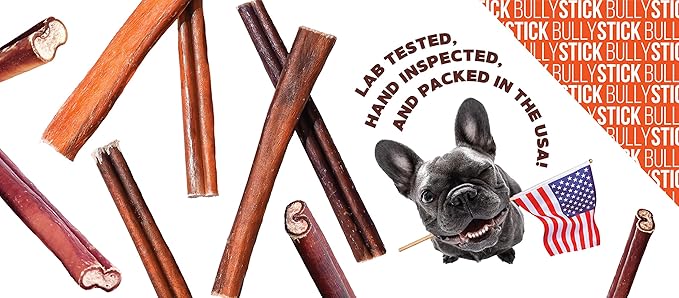 FOODIEPAWS All Natural 6 Inch Mega Bully Sticks, Odor Free | Grass-Fed Beef | Single Ingredient & Rawhide-Free | Long Lasting Dental Dog Chews | Packed in USA | for Medium & Large Dogs, 15 Pack