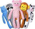 SHARLOVY No Stuffing Dog Toys Squeaky for Large Dogs, Crinkle Puppy Teething Toys to Keep Them Busy, Plush Interactive Doggie Long Lasting Chews for Aggressive Chewers