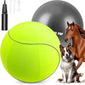 20" Herding Ball for Dogs & Horses with Green Nylon Cover, for Australian Shepherd Training Toy, for Small & Medium Pets Outdoor Play & Exercise