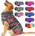Dogcheer Warm Dog Coat, Waterproof Dog Jacket Reflective Adjustable Puppy Winter Coat with Buckle, Christmas Pet Snow Jacket Turtleneck Fleece Sweater for Small Medium Large Dogs - Camo Pink, S
