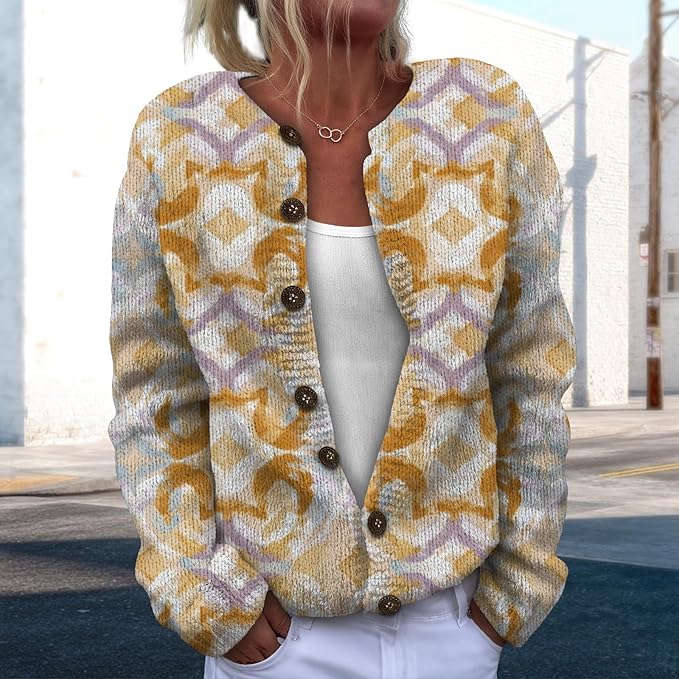 Sweater for Women Trendy Open Front Cardigan Fall Cardigan Sweaters for Women Crewneck Long Sleeve Outfits Fashion