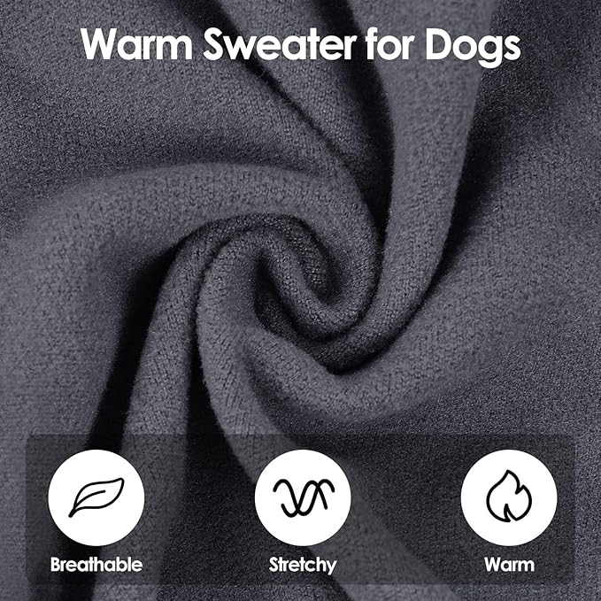 SUNFURA Hair Sticky Cat Clothes, Cat Sweater for Cats Only, 4-Legged Fleece Sweaters Kitten Pajamas Reduce Shedding Fur, Warm Pullover Shirts for Cats, Army Green M