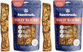 Pawstruck Bully Slices Premium Rawhide Chew Sticks, Peanut Butter Flavor - Low Fat, High Protein, Long-Lasting Treat for Dogs - No Artificial Ingredients - 1 lb Bag - Packaging May Vary (Pack of 2)