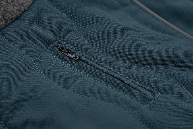 King Buck After-Hunt Quilted Sherpa Jacket, Deep Teal, S/M