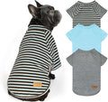 KYEESE 3Pack Dog Sweater Soft Cat Clothes Comfy Dog Sweaters for Small Dogs Male Pullover Cat Sweaters Lightweight Puppy Fleece Sweater Stretchy Pet Coat Dogs Sweatshirt with Sleeves for Cold Weather