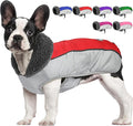 Dog Coat, Waterproof Ripstop Dog Winter Jacket with Leash Hole, Reflective Adjustable Warm Pet Fleece Snow Sweater for Small Medium Large Dogs - Red, 3XL