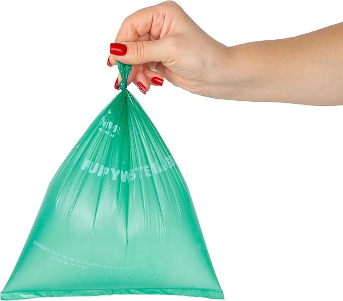 PETSWORLD Scented Dog Poop Bags, Biodegradable Waste Bags for Dogs with Dispenser and Leash Clip, Thick, Sturdy Leak-proof Poop Waste Bags, Odor Proof Bags in Cucumber Scent, 3000 Count Poop Bag Rolls