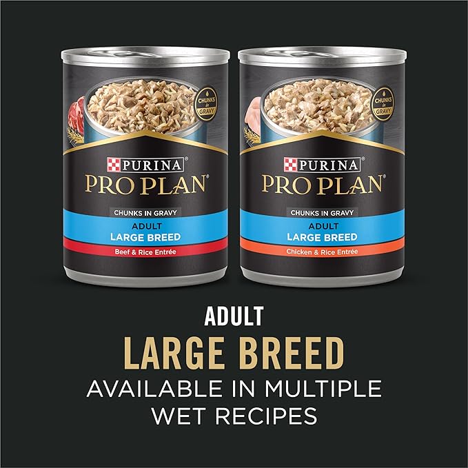 Purina Pro Plan High Protein, Digestive Health Large Breed Dog Food Dry, Chicken and Rice Formula - 18 lb. Bag