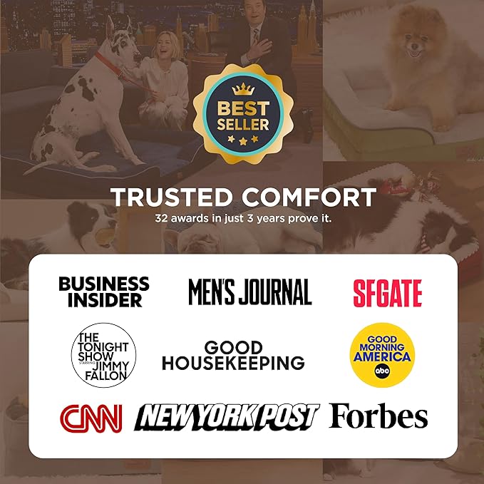 Bedsure Self Warming Orthopedic Dog Bed Medium Size Dogs - Washable Medium Dog Bed Waterproof, Comfort Pet Couch with Removable Cover, Supportive Foam Pets Sofa with Nonskid Bottom, Grey