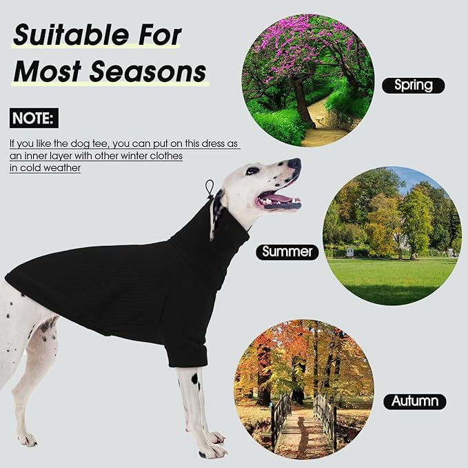 ROZKITCH Dog Shirt with Hoodie Dog Ears Cover 2 in 1, Soft Lightweight Dog Striped T Shirt Pullover Dog Tank with Detachable Ear Wrap, Dog Hoodie Tshirt Dog Boy Girl, Stretchy Sweater Black 3XL