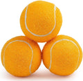 PrimePets Tennis Balls, 3pcs Natural Rubber Squeaky Balls for Dogs, Interactive Floating Dog Toy for Medium, Large Dogs