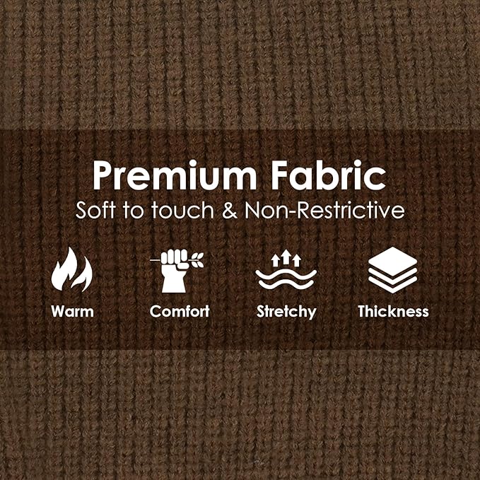 Large Dog Sweater, Soft Cable Knit Sweater with Harness Hole, Warm Christmas Sweaters for Dogs Male Female, Fall Winter Pet Pullover Holiday Costume for Dachshund French Bulldog Terrier Brown L