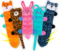 AWOOF No Stuffing Dog Toy, Crinkle Squeaky Dogs Teething Chew Toys Set for Small Medium Large Breed Puppies Aggressive Chewers,Durable Birthday Interactive Plaything Dogs Doggies Toys Bulk