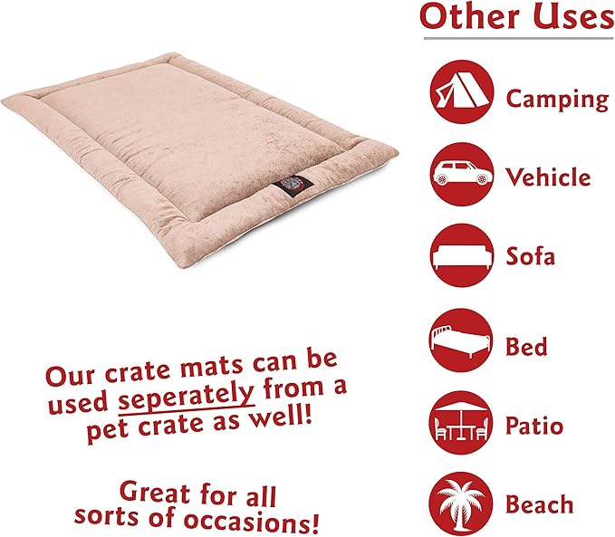 36" Villa Pearl Crate Dog Bed Mat By Majestic Pet Products