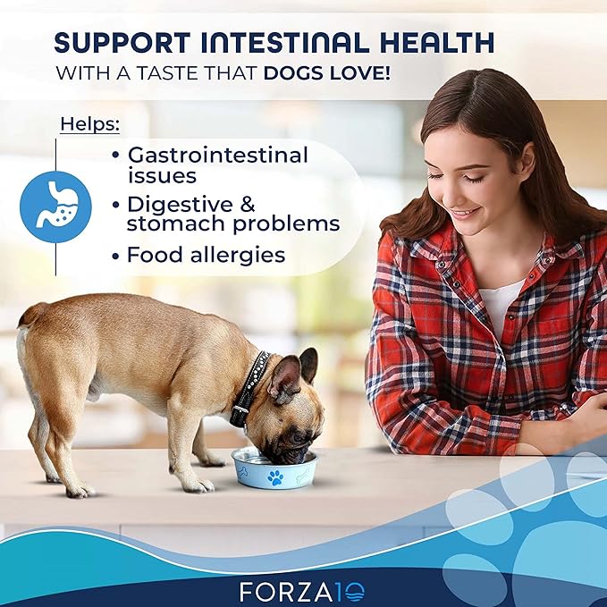 Forza10 Digestive Care Dog Food – Gastrointestinal Wet Dog Food, High Fiber Intestinal Diet for Digestive Health, Sensitive Stomach Formula, Vet Formulated, 3.5 oz Cans, 32 Pack, Made in Italy
