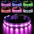 PcEoTllar Light Up Dog Collars, Led Dog Collar, Rechargeable, Night Walking, Waterproof, Glow in The Dark Dog Collars Light for Large Small Medium Dogs, Purple l