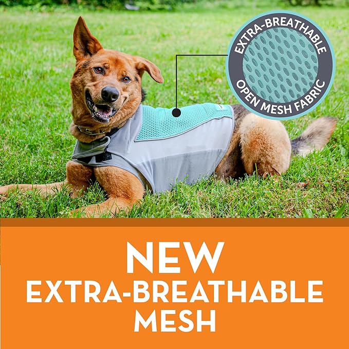 ThunderShirt Breeze for Dogs, Medium, Aqua, Extra Breathable Mesh Fabric, Dog Anxiety Relief Vest for Every Day Stress & Calming During Thunder Storms and Fireworks
